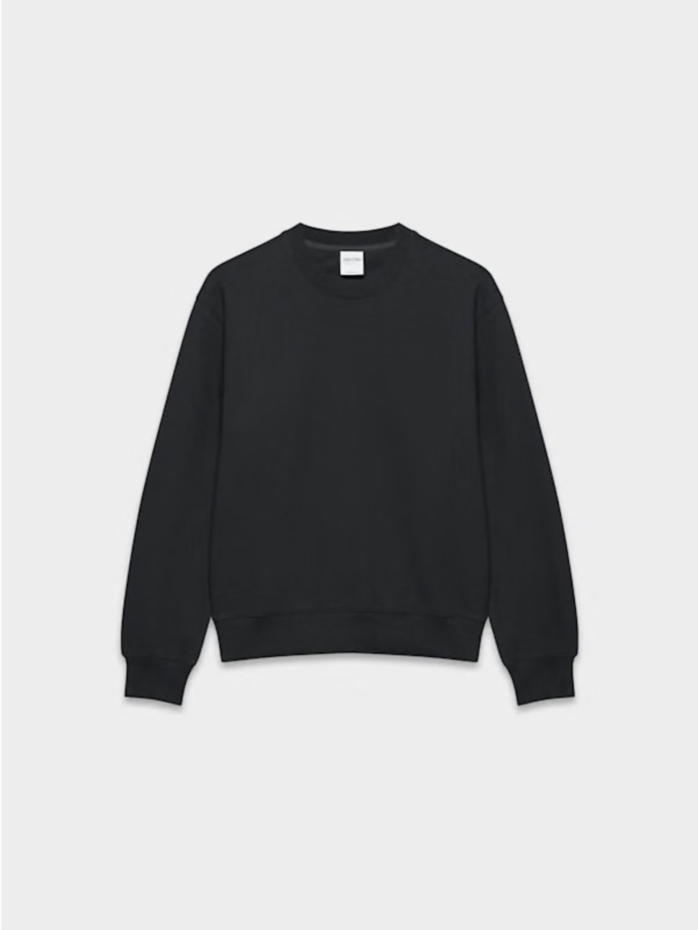 Aritzia Cozy Sweatfleece Perfect Crew Sweatshirt - Black, Size M